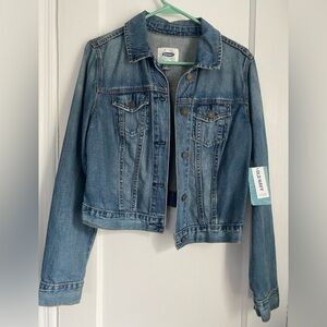 NWT - Classic Distress Jean Jacket for Women, Size Medium